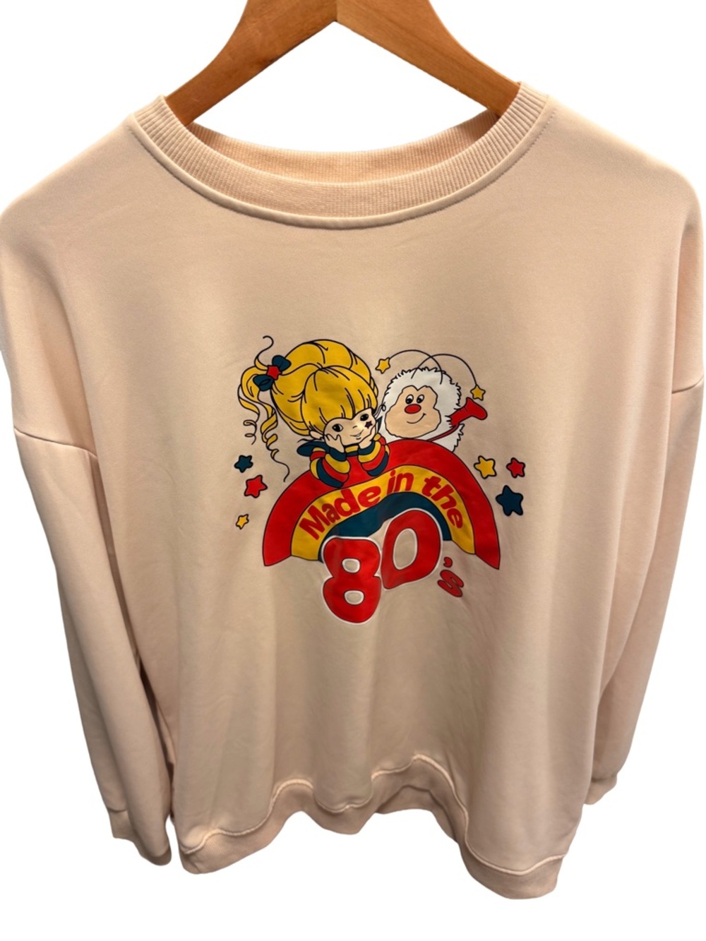 NoBrand Rainbow Brite "Made in the 80's" Beige Graphic Sweatshirt - Size XL - Picture 3 of 8